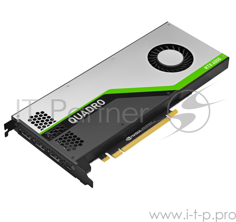 Проф видеокарта 8Gb <PCI-E> PNY nVidia Quadro RTX 4000 <GDDR6, 256 bit, 3*DP, Virtual Link, Retail>