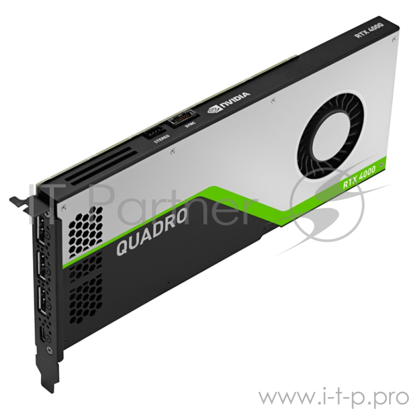 Проф видеокарта 8Gb <PCI-E> PNY nVidia Quadro RTX 4000 <GDDR6, 256 bit, 3*DP, Virtual Link, Retail>