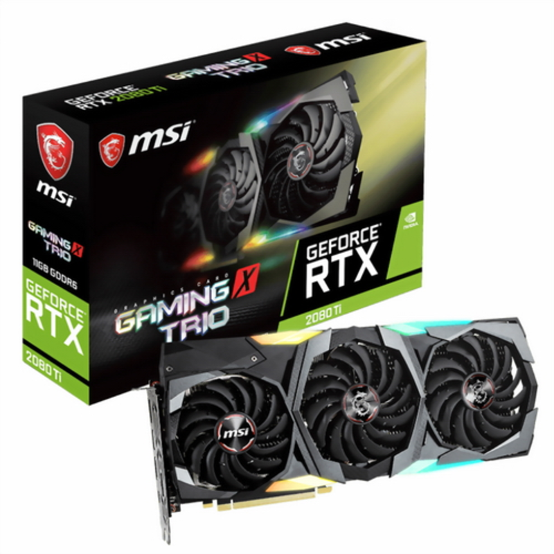Видеокарта PCIE16 RTX2080TI 11GB RTX 2080 TI GAMING TRIO MSI
