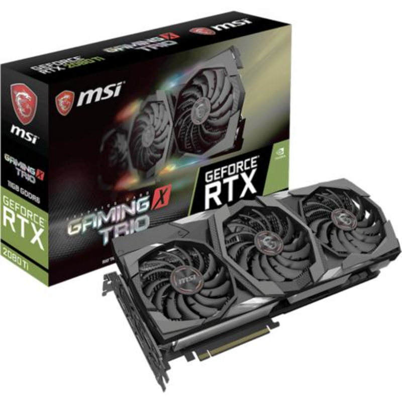 Видеокарта PCIE16 RTX2080TI 11GB RTX 2080 TI GAMING TRIO MSI