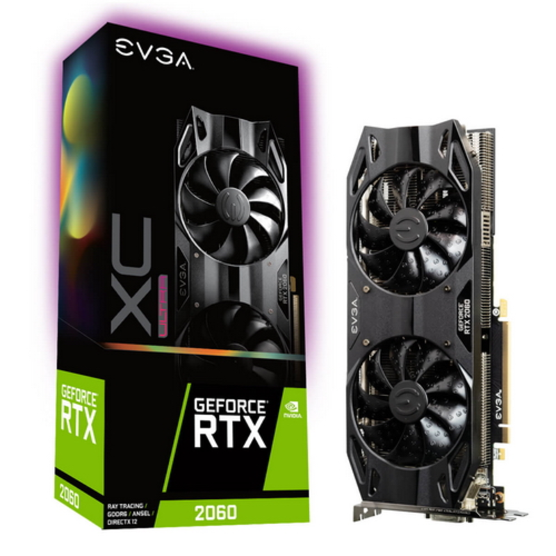 Видеокарта GeForce RTX 2060 XC Ultra , 06G-P4-2167-KR RTL {10}