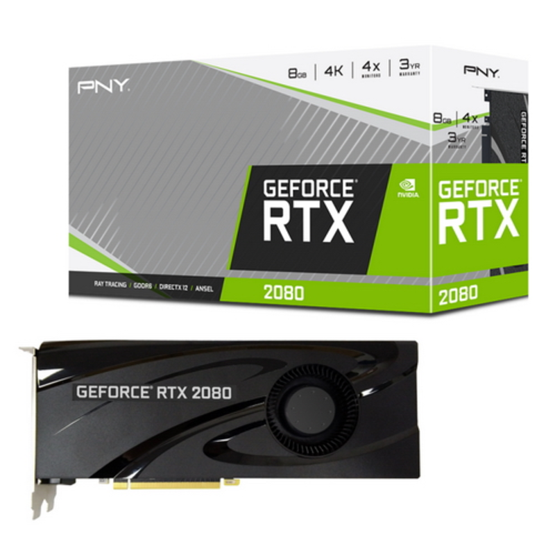 Видеокарта VCG20808BLMPB GeForce® RTX 2080 BLOWER 8GB GDDR6 DisplayPort 1.4 (x3), HDMI 2.0b, USB Type-C NVLink 2-way Multi-Screen {4}