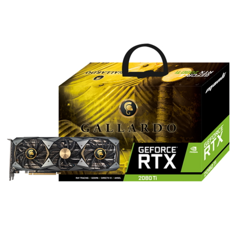 Видеокарта RTX 2080 Ti Gallardo (M-NRTX2080TIG/6RIHPPPC-F398G) ,11GB 352-bit GDDR6 HDMI 3*DP USB-C PCI-E3.0(ROHS) , RTL {10} (077664)