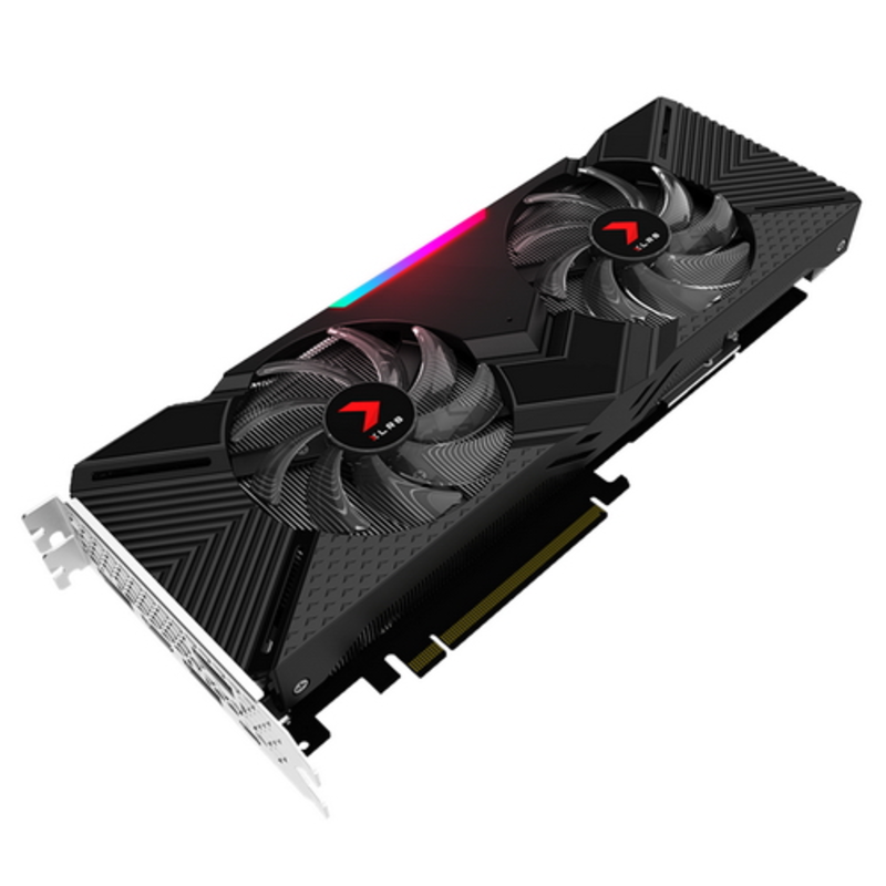 Видеокарта GeForce® RTX 2080 XLR8 OC TWIN FAN 8GB GDDR6 3 x DisplayPort USB-C HDMI Nvidia 2-way SLI ready PCI Express 3.0 x16