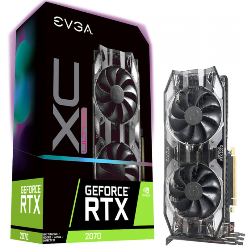 Видеокарта RTX 2070 XC ULTRA GAMING, PCI-Ex16 3.0, 8GB, GDDR6, 256bit, HDMI, 3xDP, USB Type-C RTL {4} (08G-P4-2173-KR)