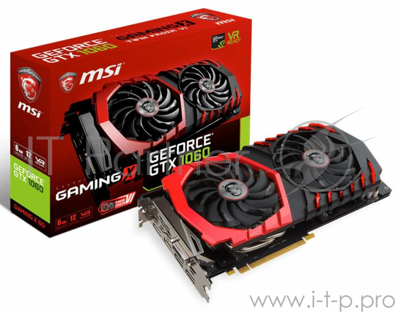 Видеокарта MSI PCI-E GTX 1060 GAMING X 6G nVidia GeForce GTX 1060 6144Mb 192bit GDDR5 1594/8100 DVIx1/HDMIx1/DPx3/HDCP Ret