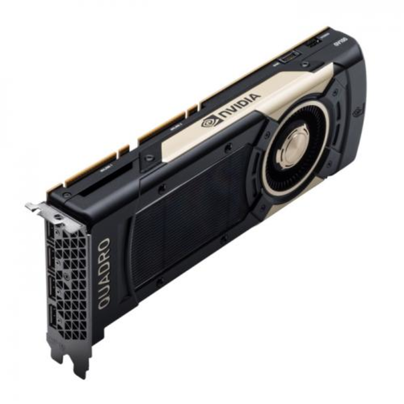 Видеокарта NVIDIA Quadro GV100 VCQGV100-PB 32 GB HBM2 4096-bit Up to 870 GB/s 4 x DP 1.4 PCI Express 3.0 x 16 4.4” H x 10.5” L, Dual Slot, Full Height