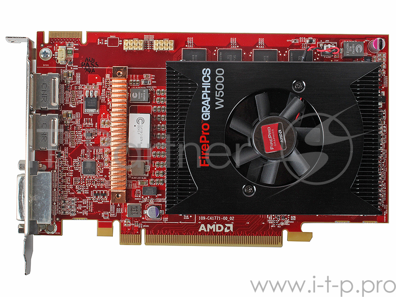 Видеокарта Sapphire AMD FirePro W5000 , 2Gb 2xDP, PCI-E, DVI, Retail (PN: 31004-32-40R(A)/100-505635)