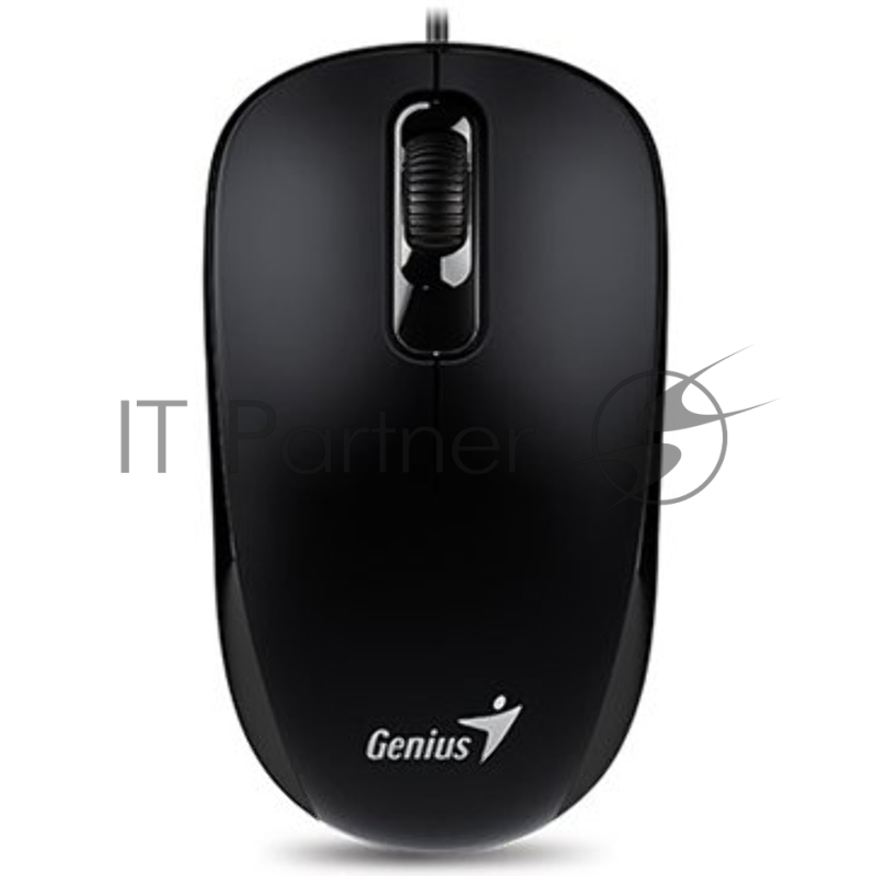 Оптическая мышь Genius DX-110, 2кн.+скр., черный (USB)