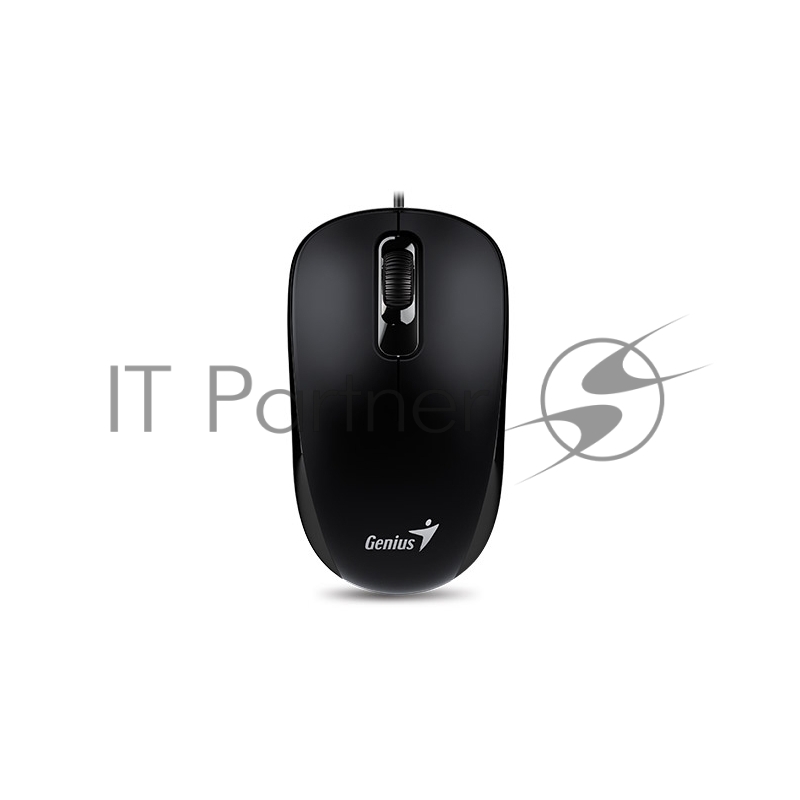 Оптическая мышь Genius DX-110, 2кн.+скр., черный (USB)