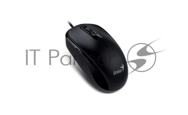 Оптическая мышь Genius DX-110, 2кн.+скр., черный (USB)