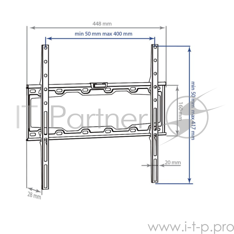 Кронштейн для LED/LCD телевизоров Kromax ELEMENT-3 black
