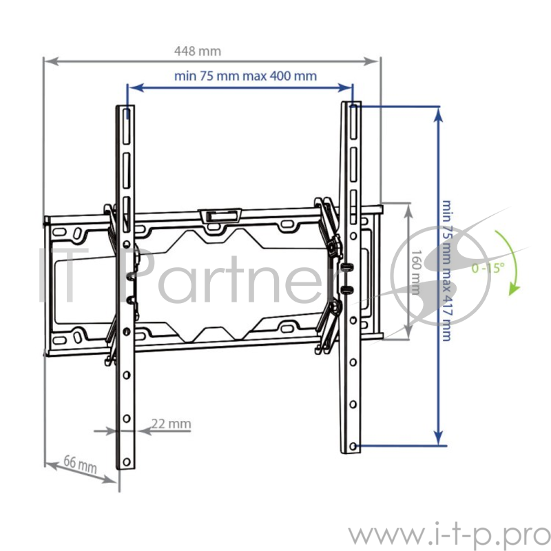 Кронштейн для LED/LCD телевизоров Kromax ELEMENT-4 black