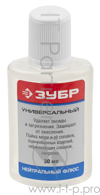 Флюс ЗУБР 55494-030 нейтральный, пластиковый флакон 30мл