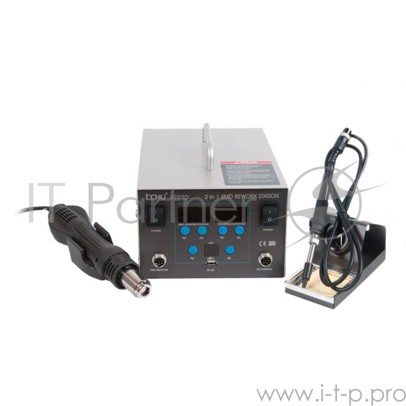 Паяльная станция BAKU ba-8702D термовоздушная, 2 в 1