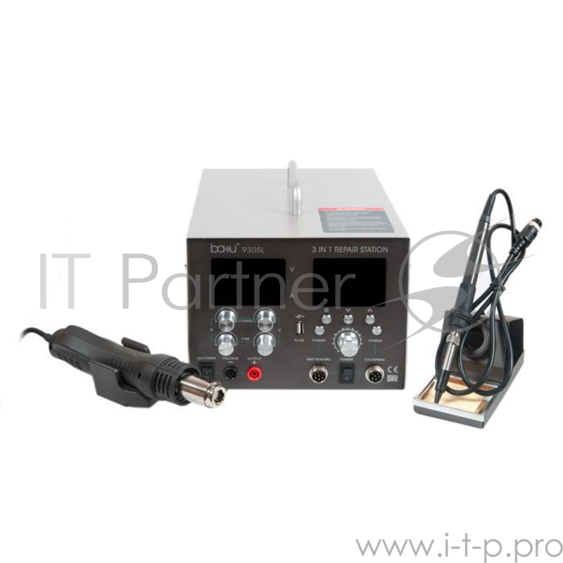 Паяльная станция BAKU ba-9305L ремонтная термовоздушная, 4 в 1