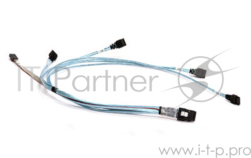 Кабель Supermicro CBL-0188L SFF 8087 to 4 SATA (SAS, 34-64см)