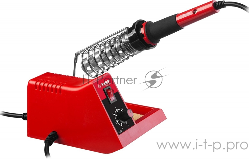 Паяльная станция ЗУБР МАСТЕР 55332 100-450°C подставка 2-х компонентная рукоятка 48Вт