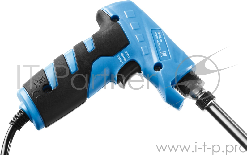 Паяльник ЗУБР 55408_z01 профессионал турбо 2 уровня мощности пистолетная рукоятка 30Вт и 130Вт