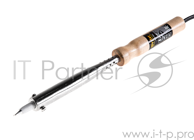 Паяльник WESTER 908-004 100Вт с никелированным жалом с медным наконечником, дер. ручка