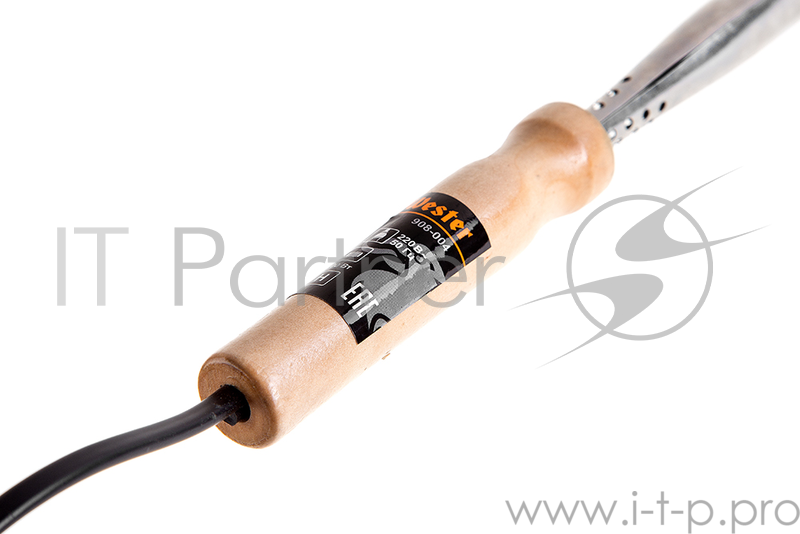 Паяльник WESTER 908-004 100Вт с никелированным жалом с медным наконечником, дер. ручка