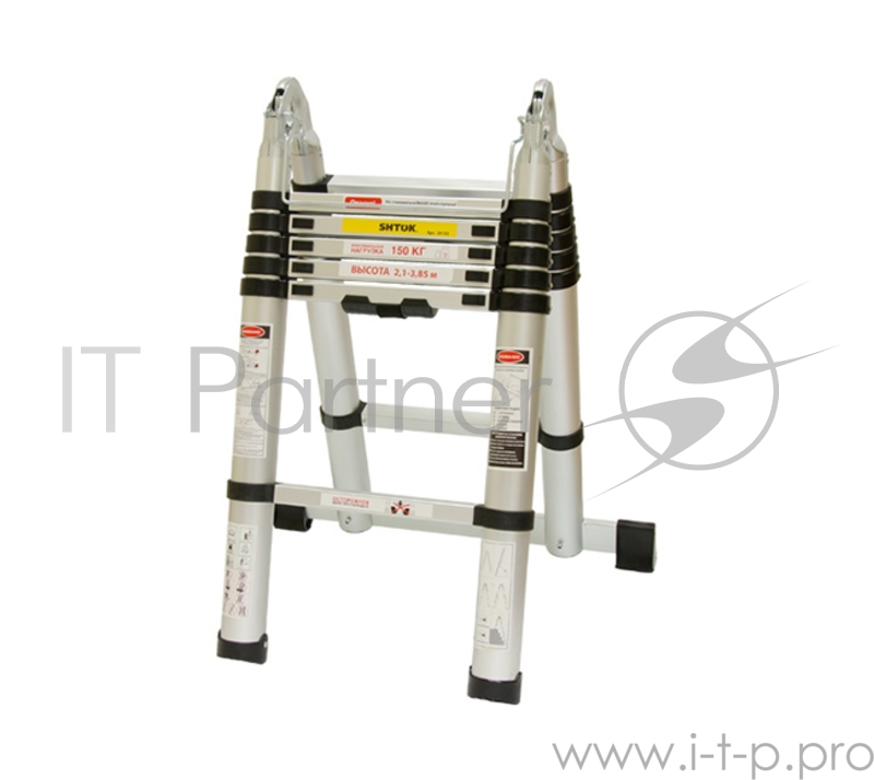 Лестница SHTOK. 20103 стремянка телескопическая 1.9-3.85м.