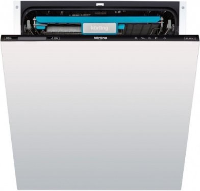 Встраиваемые посудомоечные машины Korting 82x60x58 см, 14 комплектов, 8 программ, расход 10л, цифровой дисплей, сенсорное управление, 1/2 загрузка, возможность подкл. к горячей воде,