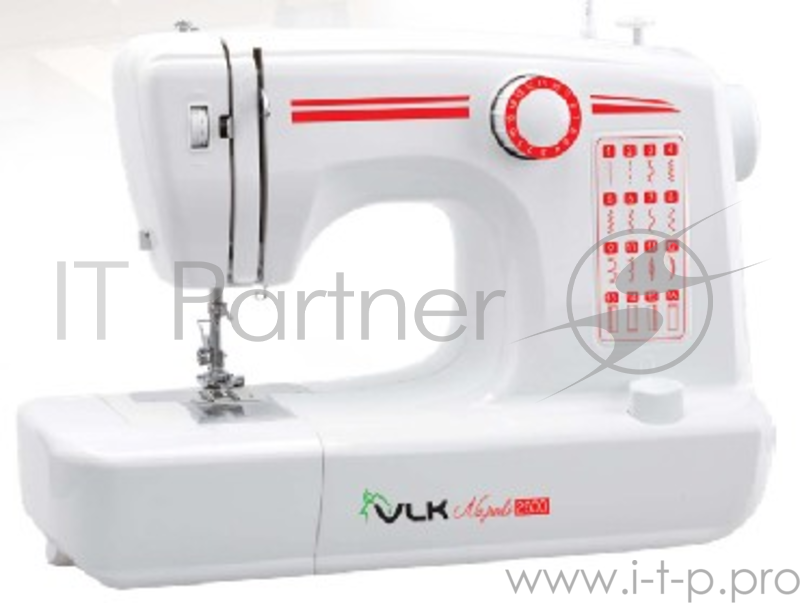 Швейная машина VLK Napoli 2600, белый, 16 видов строчки, обр. петли, авт. намотка нити, LED подсветка