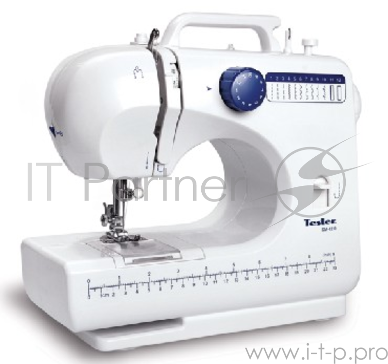 Швейная машина TESLER SM-1210, полуавтомат, количество строчек 12, максимальная скорость шитья, об/мин 500,