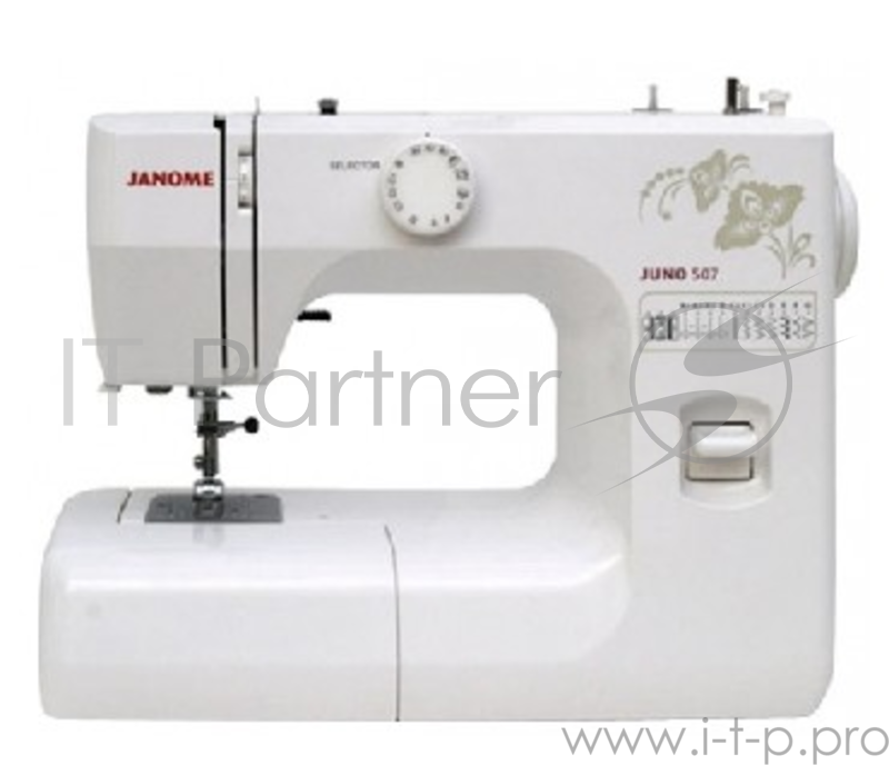 Швейная машина Janome Juno 507 белый/цветы