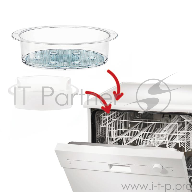 Пароварка TEFAL VC-100630 (ВхШхГ) 33х20х25см. Мощность 900Вт. Управл-е механическое. 3 яруса. Объем 9л. Материал пластик. Долив воды во время приготовления. Звуковой сигнал.