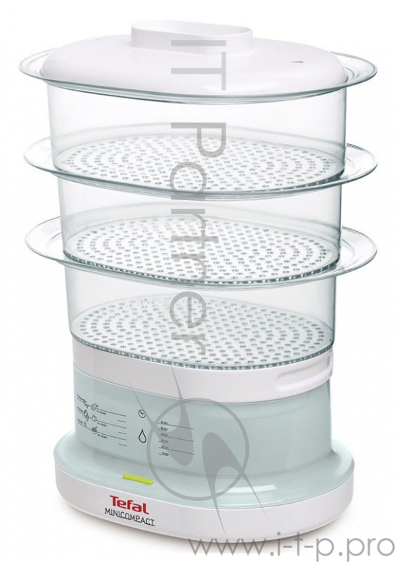 Пароварка Tefal VC130130 3ярус. 550Вт белый