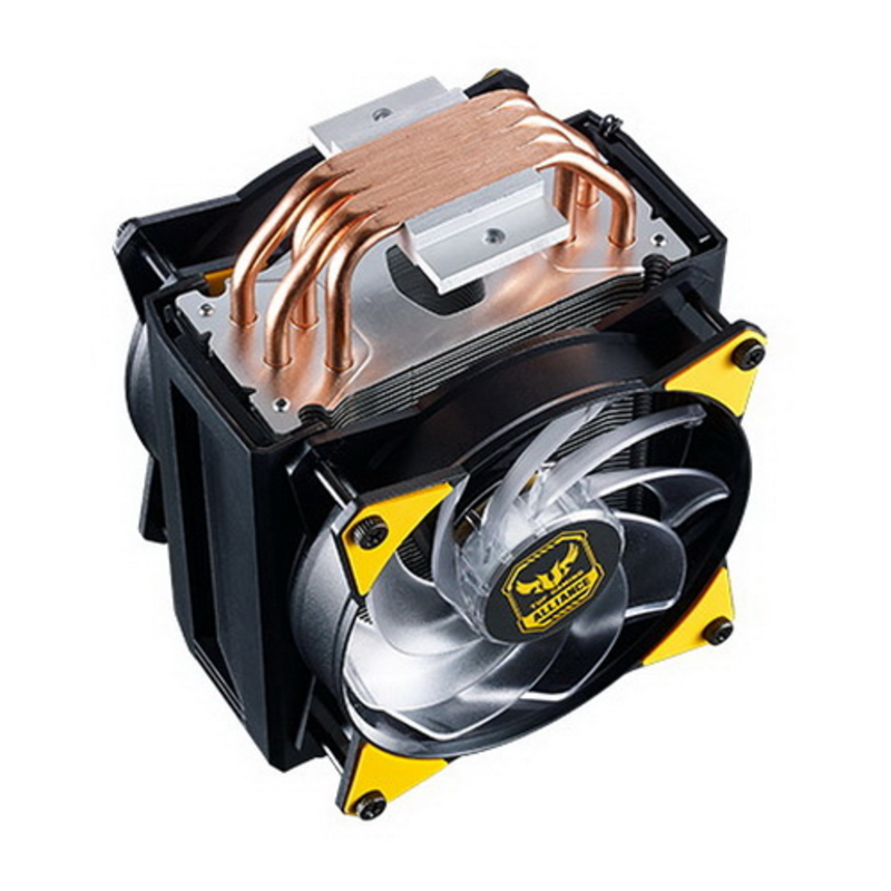 Кулер Cooler Master CPU Cooler MasterAir MA410M, 600-1800 RPM, 150W, addressable RGB, lighting controller, Full Socket Support, Asus TUF Version