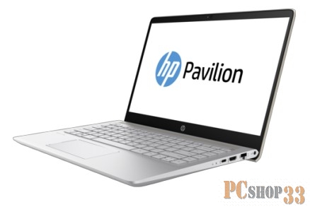 Ноутбук HP Pavilion 14-bf025ur 2PY62EA (Core i3 7100U-2.40ГГц, 4ГБ, 256ГБ SSD, HDG, LAN, WiFi, BT, WebCam, 14.0 1920x1080, W10 H), золотистый