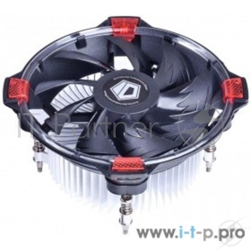Кулер для CPU Cooler ID-Cooling DK-03 HALO LED 100W/ Red LED /Intel 775,115*