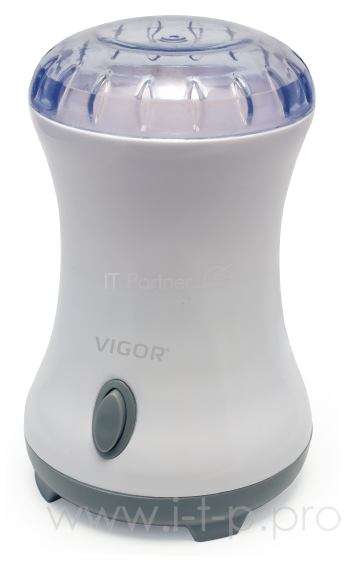 Кофемолка Vigor HX-3440, мощность 160 Вт, рабочая ёмкость на 85 грамм кофейных зерен, нож из нержавеющей стали, пластиковый корпус