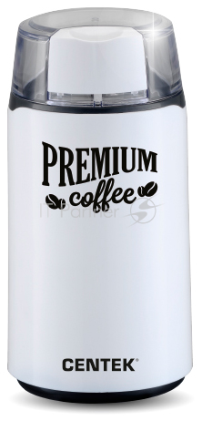 Кофемолка Centek CT-1360 White (белый) 250Вт, 45 г, 5 ЧАШЕК АРОМАТНОГО КОФЕ, прозрачная крышка