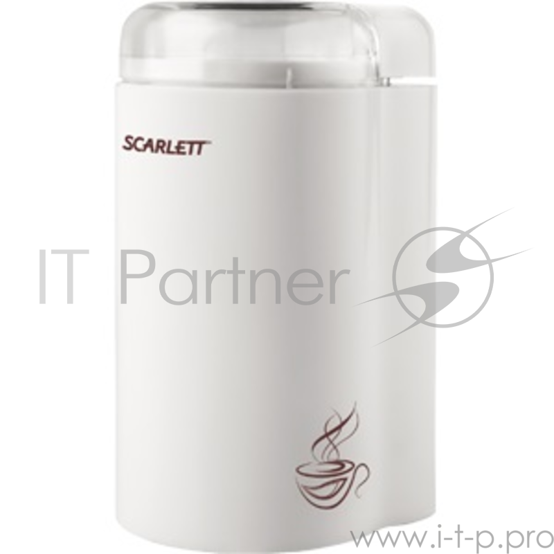 Кофемолка Scarlett SC-CG44501 160Вт сист.помол.:ротац.нож вместим.:65гр белый