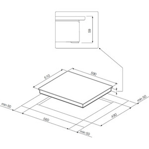 Встраиваемая газовая панель Graude GSK 60.0 S