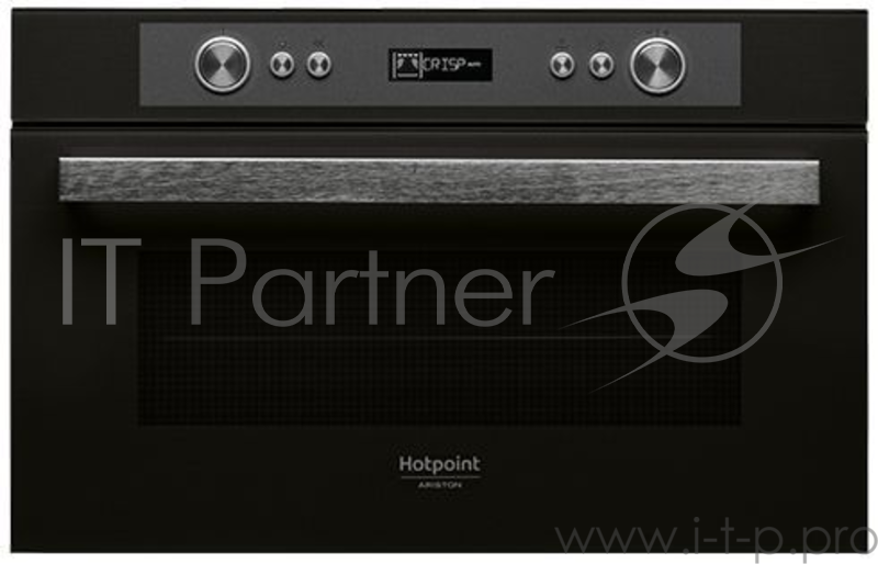 Встраиваемая микроволновая печь HOTPOINT-ARISTON 38.5x59.5x46.8 см, гриль, электронно-механическое управление, дисплей, черный