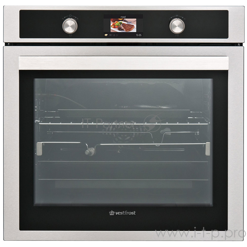Встраиваемые электрические духовки Vestfrost 59,5х57,5х55, 78л, 10 режимов, гриль, таймер, дисплей, черный