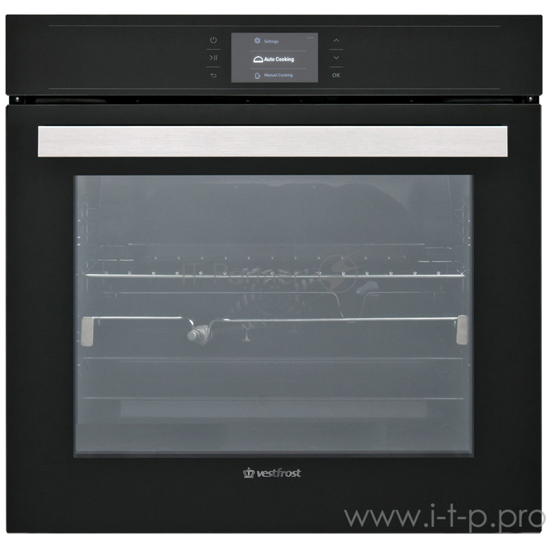 Встраиваемые электрические духовки Vestfrost 59,5х57,5х55, 78л, 10 режимов, гриль, таймер, дисплей, черный