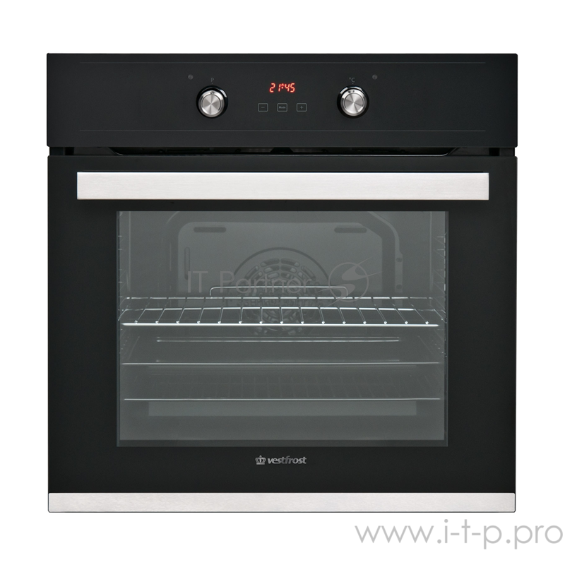 Встраиваемые электрические духовки Vestfrost 59,5х57,5х55, 69л, 8 режимов, гриль, таймер, дисплей, черный