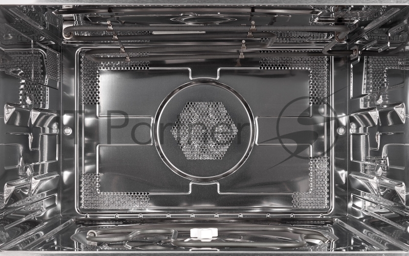 Встраиваемые электрические духовки 60 см Weissgauff Духовой шкаф компактный с СВЧ, 45х59.5х55 см, 44 л, сенсорное управление, 7 режимов приготовления, 13-ти программное Автоменю, гриль, конвекция, черное стекло+нержавеющая сталь