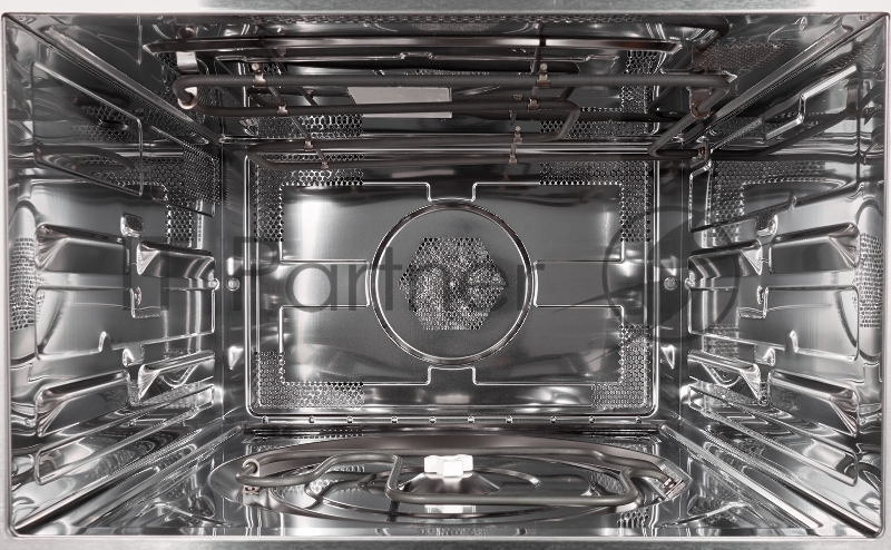 Встраиваемые электрические духовки 60 см Weissgauff Духовой шкаф компактный с СВЧ, 45х59.5х55 см, 44 л, сенсорное управление, 7 режимов приготовления, 13-ти программное Автоменю, гриль, конвекция, черное стекло+нержавеющая сталь