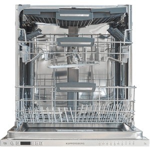 Встраиваемая посудомоечная машина Kuppersberg Посудомоечная машина полностью встраиваемая, ширина 60 см, 14 комплектов, электронное управление, цифровой дисплей, отсрочка старта, 10 программ, 3 температурных режима, Луч на полу, Multizone, функция
