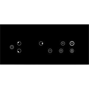 Встраиваемая электрическая варочная панель LEX EVH 431 BL 1х1200Вт 1х1800Вт 1х2000Вт