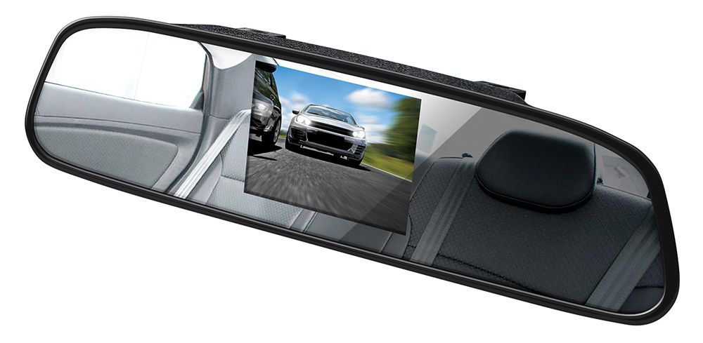 Зеркало заднего вида с монитором Digma DCM-434 4.3