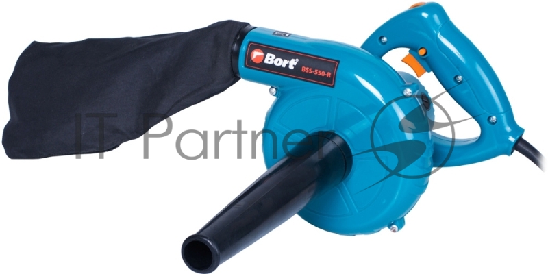 Пылесос электрический Bort BSS-550-R (Воздуходувка) (550 Вт воздуховка регулировка скорости)