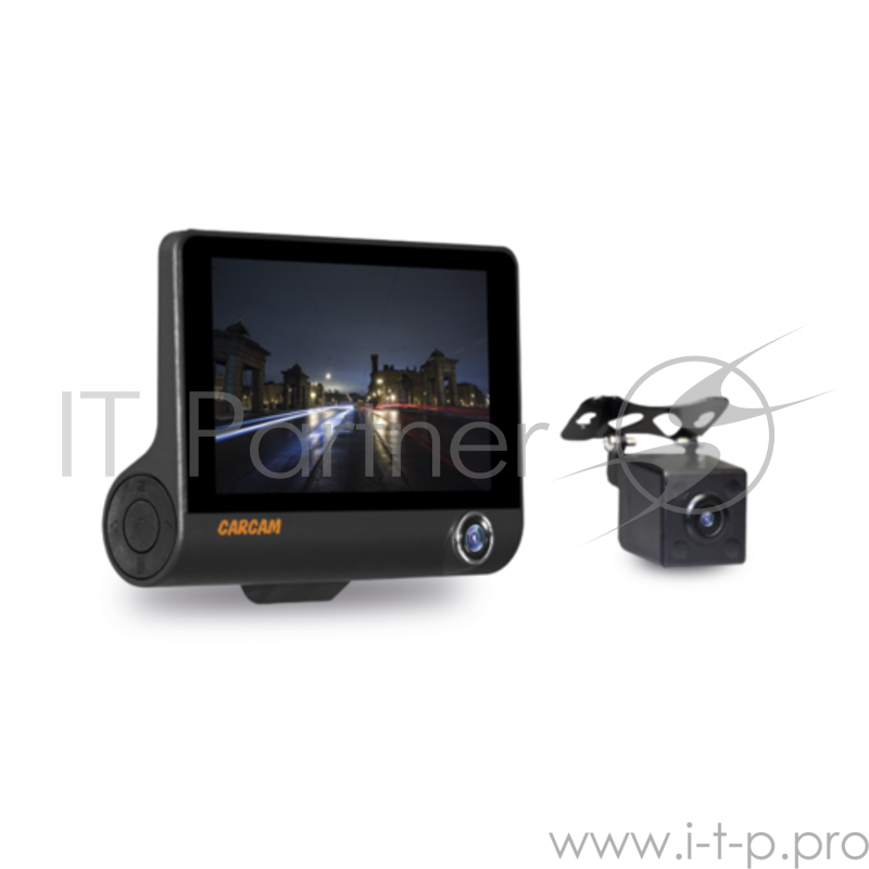 Видеорегистратор КАРКАМ D3 автомобильный, 3 камеры
